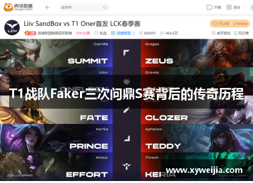 T1战队Faker三次问鼎S赛背后的传奇历程