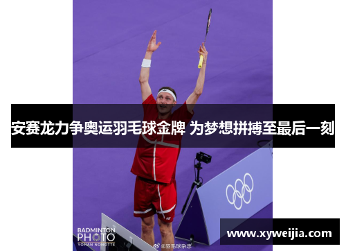 安赛龙力争奥运羽毛球金牌 为梦想拼搏至最后一刻